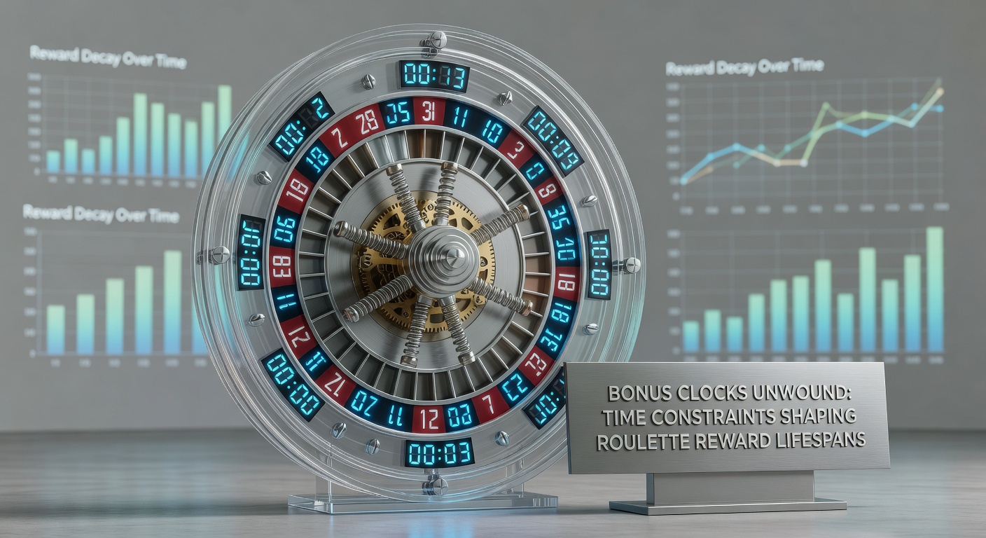 Close-up of a digital timer counting down beside roulette chips and a bonus claim button, capturing the pressure of expiring rewards