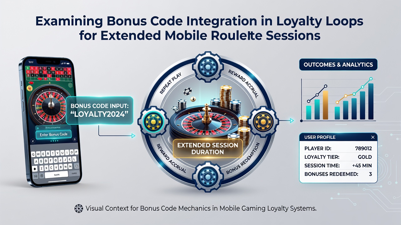 Loyalty loop dashboard on mobile roulette app displaying points accumulation and upcoming bonus code rewards