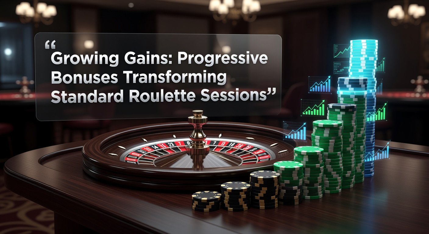 Dynamic roulette table with escalating bonus meters climbing upward amid spinning wheel action