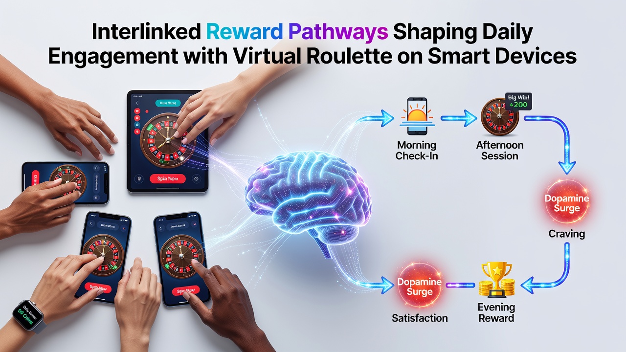 Close-up of mobile roulette interface highlighting progression and reward elements