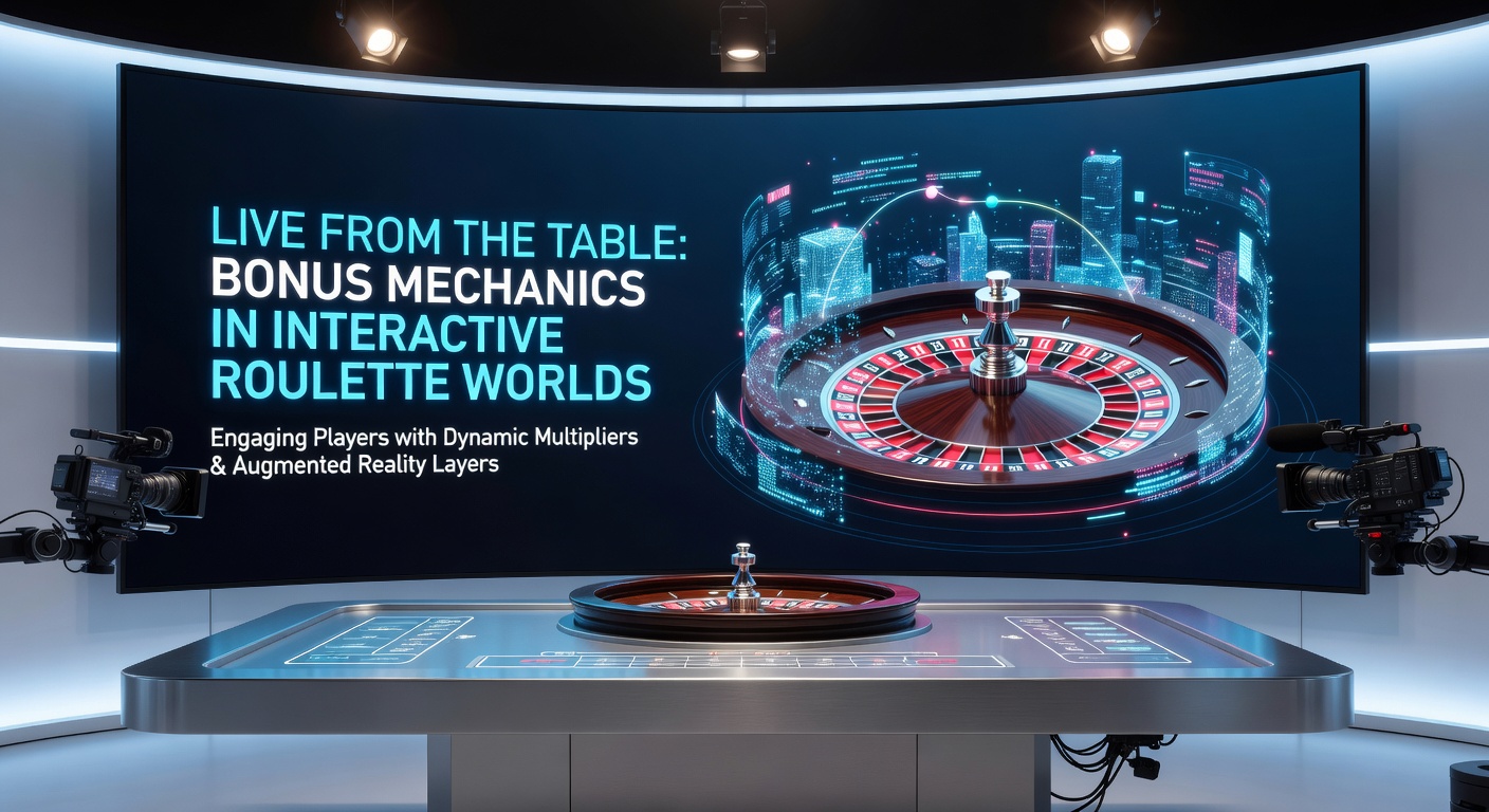 Close-up of live dealer spinning the roulette wheel with holographic bonus multipliers flashing above, players' bets highlighted on digital interface during peak action