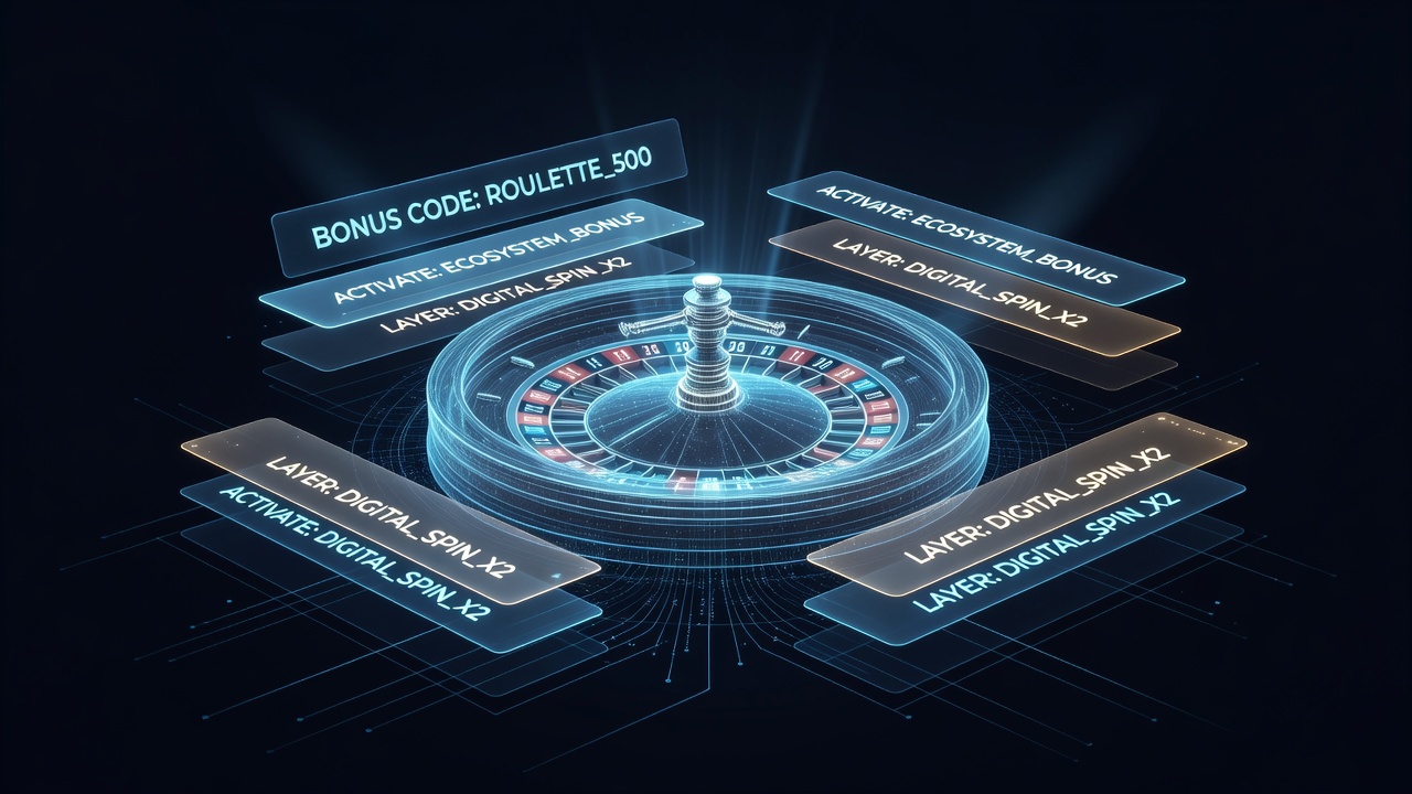 Close-up view of bonus code entry fields and layered reward indicators in a mobile roulette app