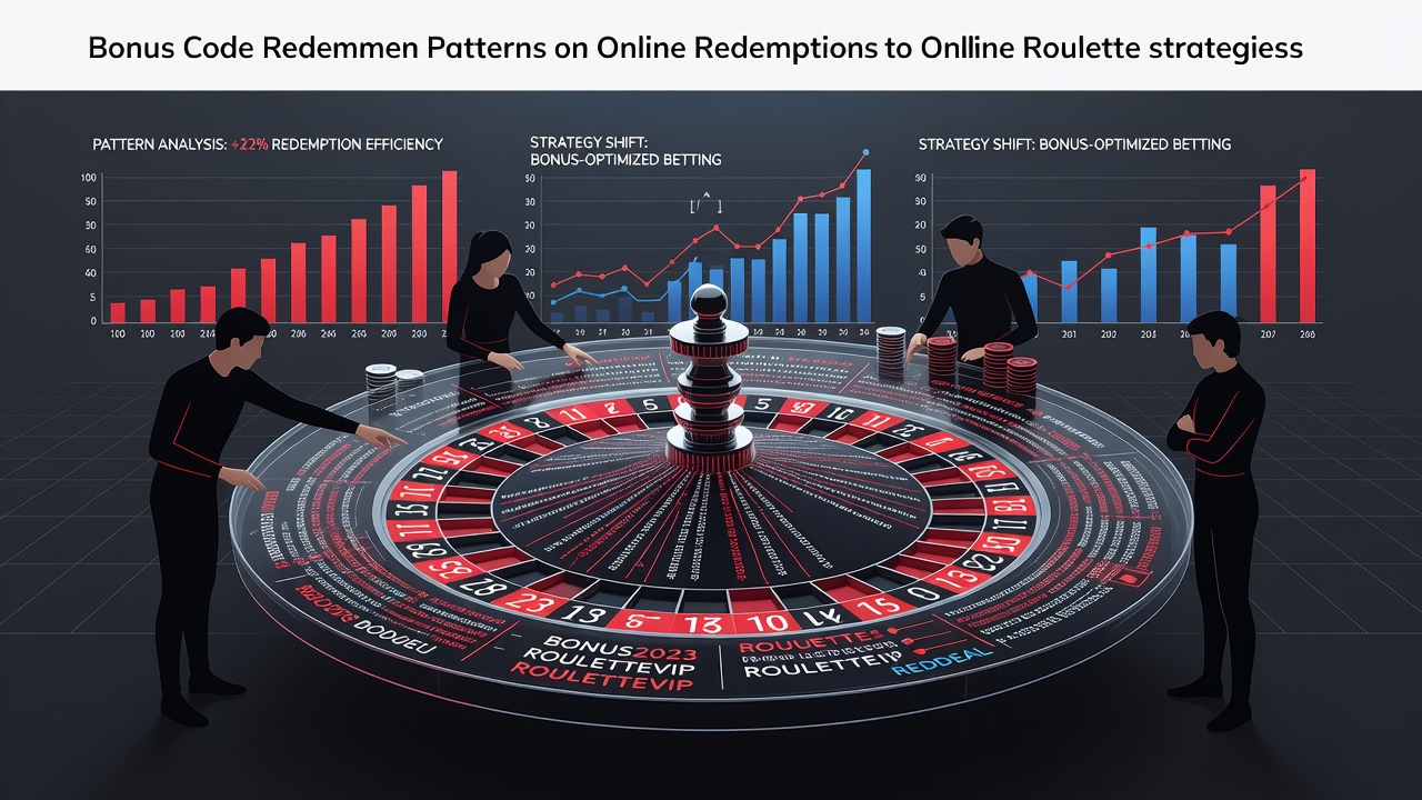 Online roulette table interface showing bonus code redemption options and player statistics