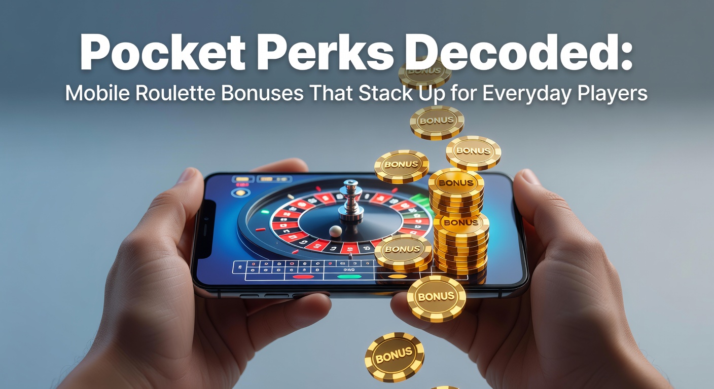 Smartphone screen displaying a vibrant mobile roulette game with stacked bonus icons glowing in the background, highlighting rewards for everyday players