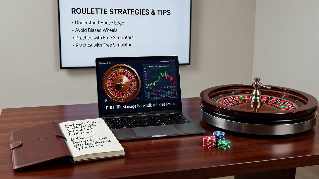 Close-up of roulette table with strategic betting patterns and player notes