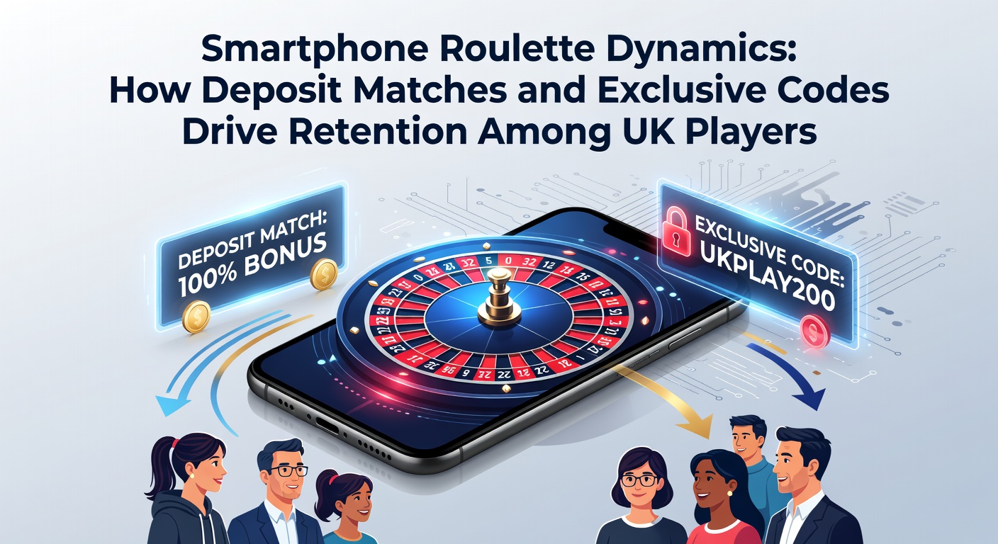 Smartphone displaying roulette game with deposit match bonus notification on screen