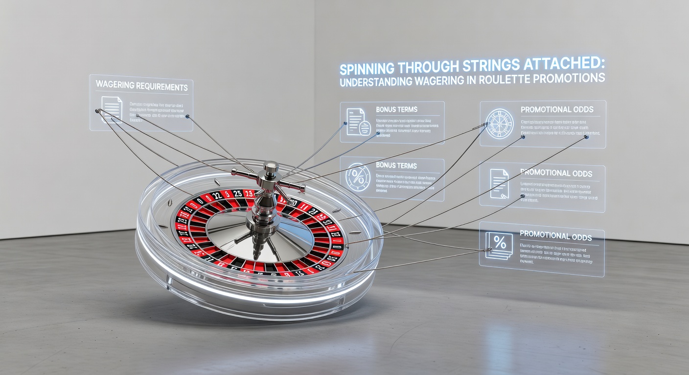 Close-up of roulette bet layout with wagering tracker graphic, showing progress bars and contribution percentages