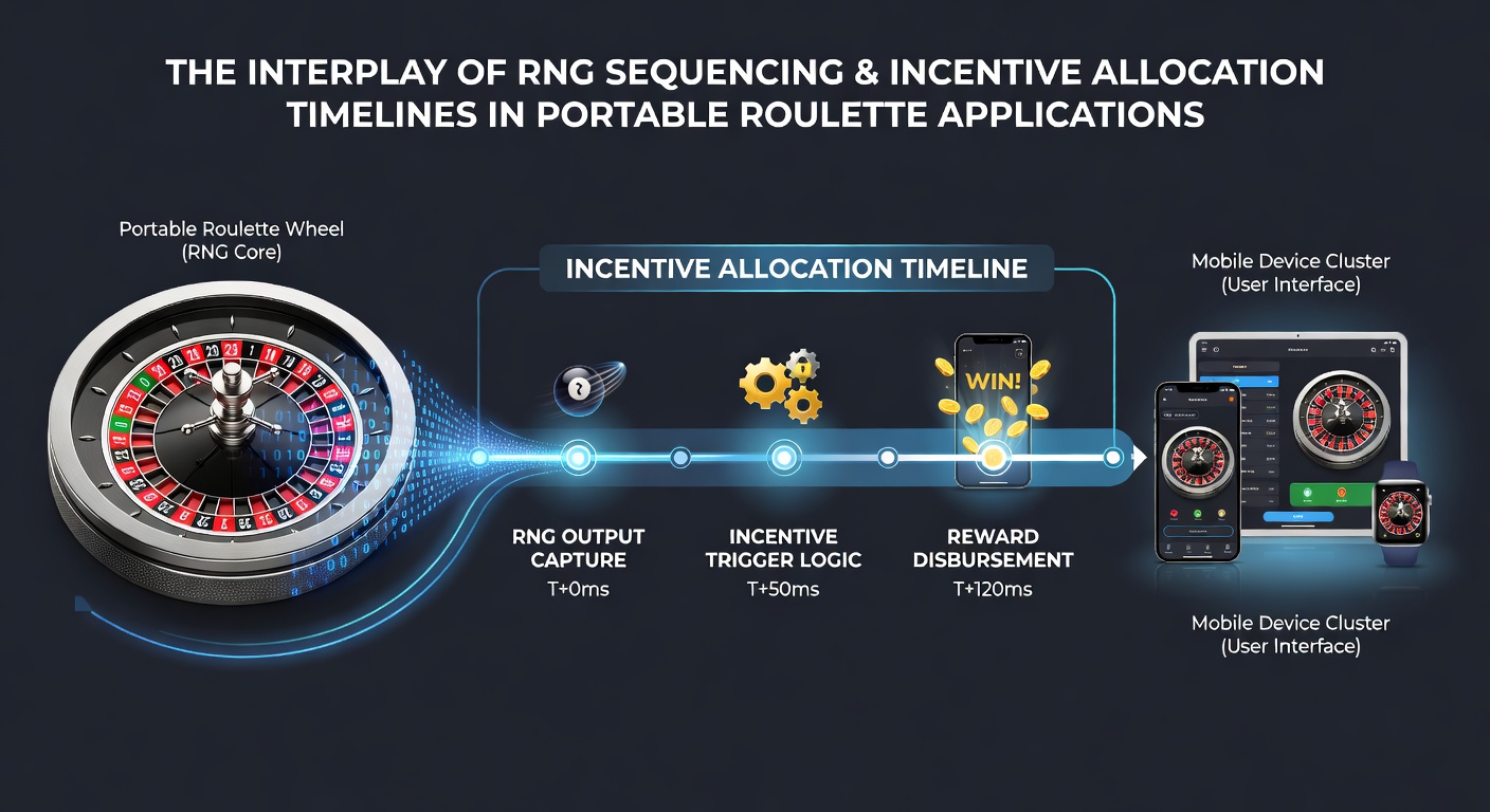 Timeline diagram showing RNG cycle progression intersecting with bonus unlock events on a mobile device