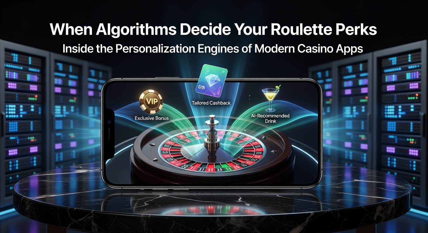 Modern casino app interface showing personalized roulette offers generated by algorithms